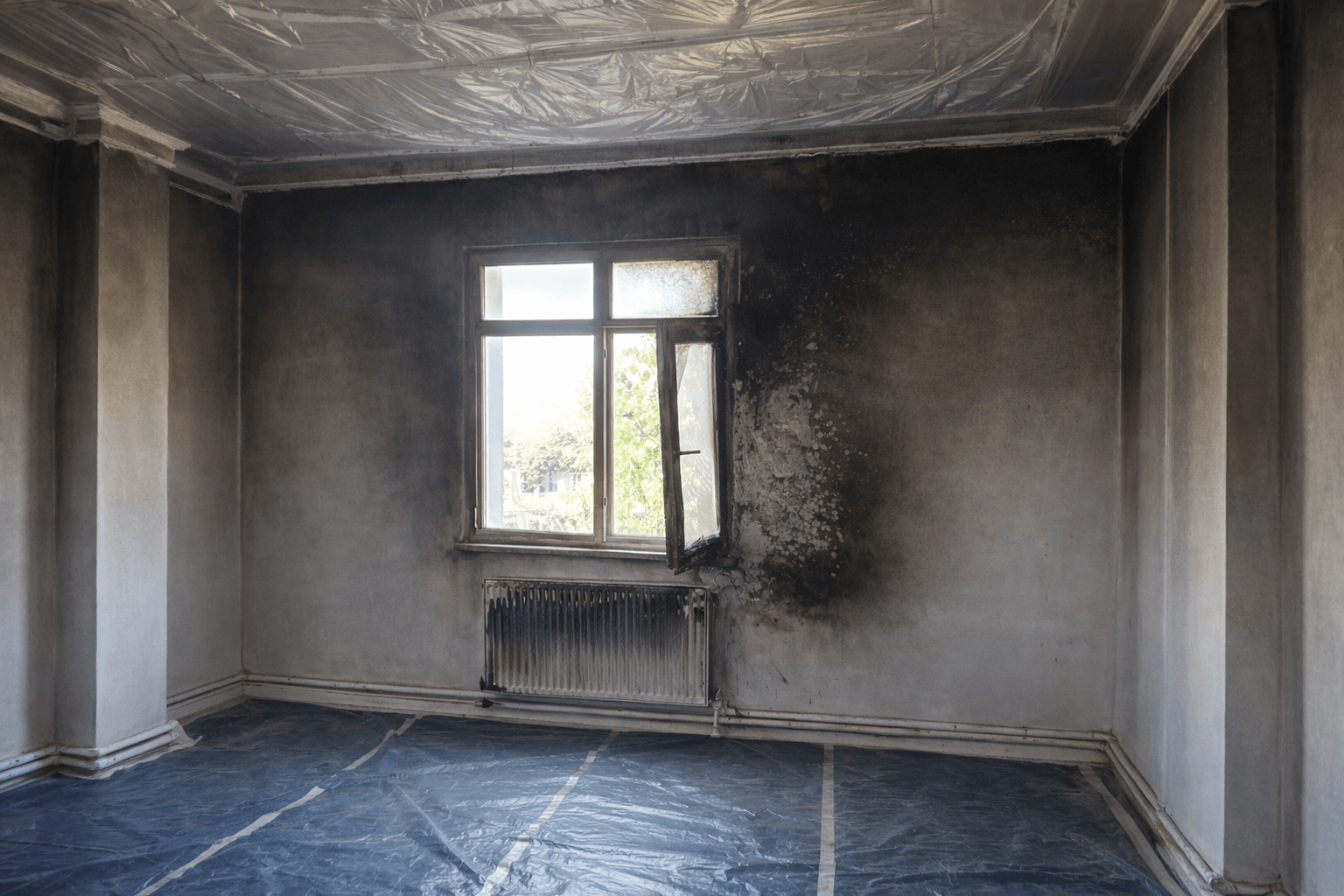 Après incendie - reprises techniques